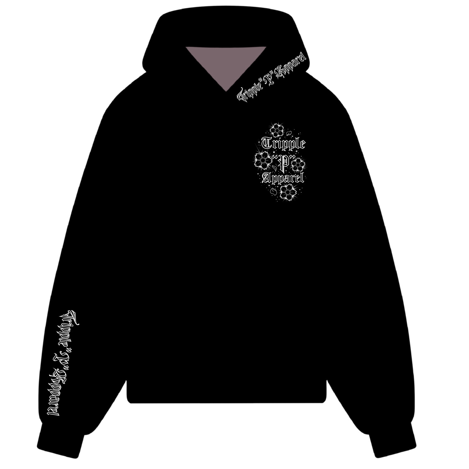 Tripple P Flower Front Hoodie